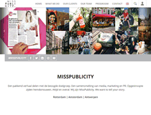 Tablet Screenshot of misspublicity.nl